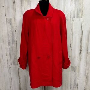 Ms Freddi Vintage‎ Red Wool Coat